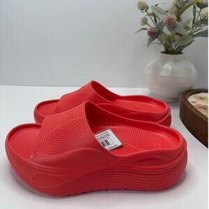Clove Supercush Recovery Slide Comfort Lightweight Poppy Women 8/Men 7 NWOB